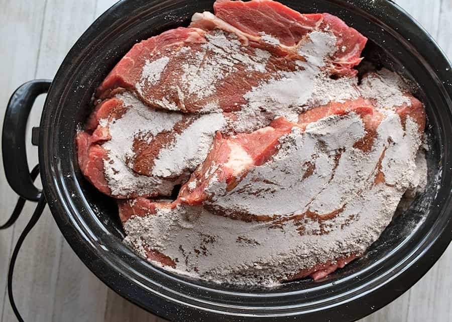 roast and onion soup mix in slow cooker