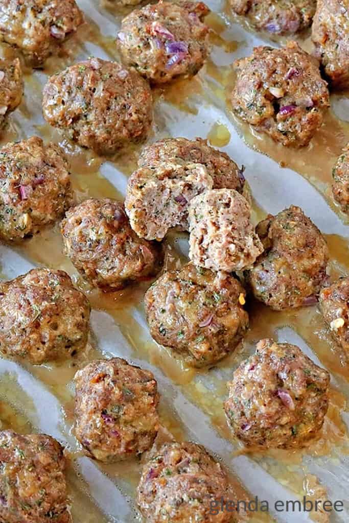 scrumptious savory meatballs
