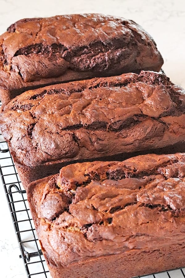 chocolate swirl banana bread