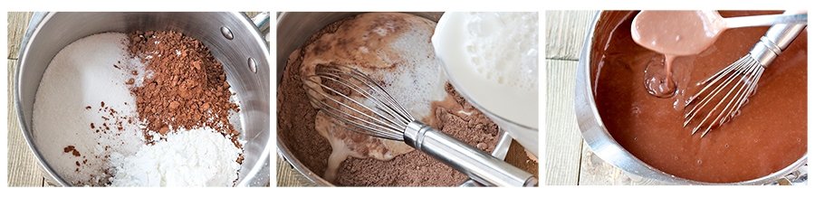 saucepan and ingredients to make dessert