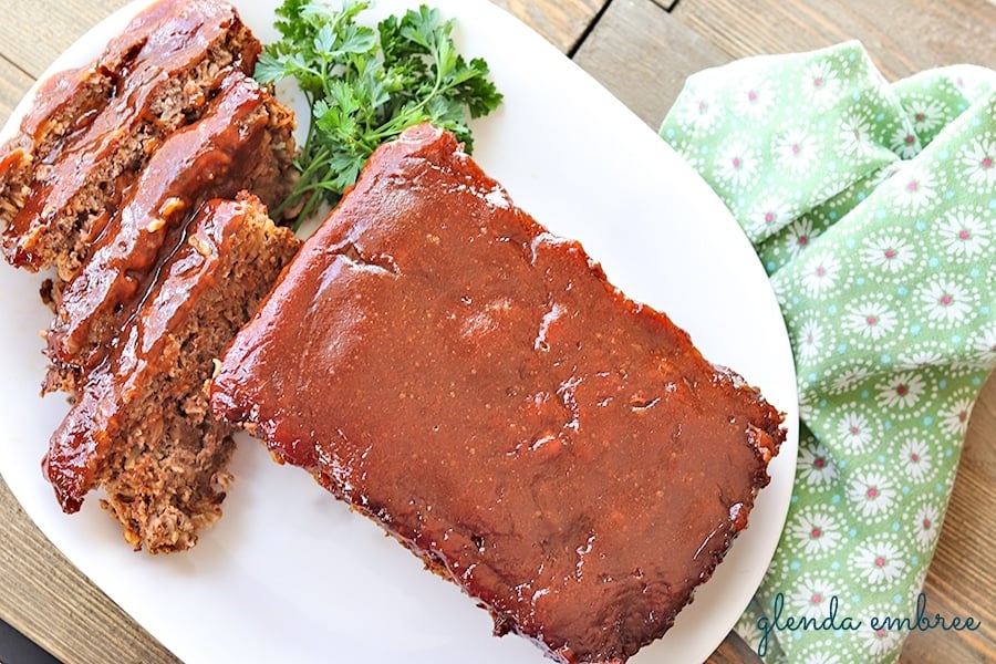 Meatloaf - perfect with a side of my easy broccoli cauliflower salad