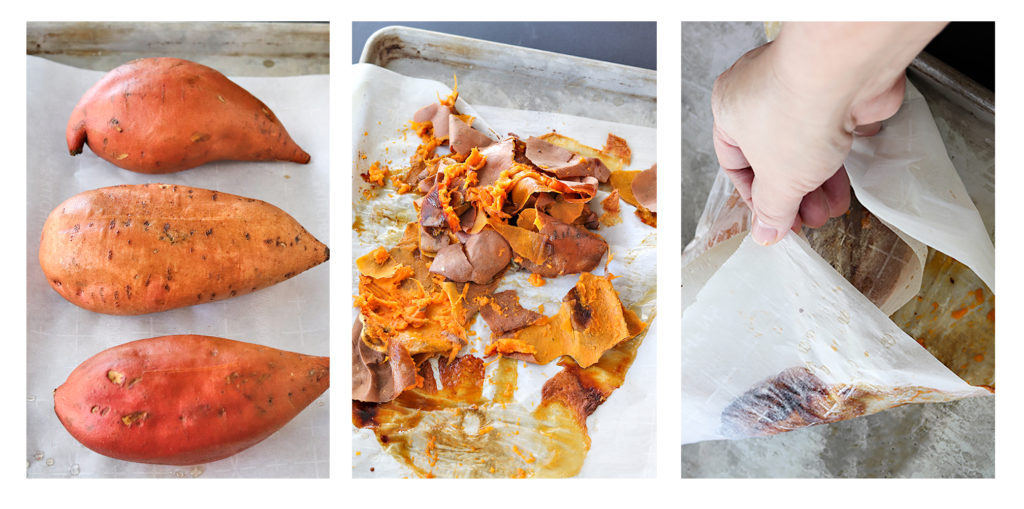 How to bake and peel sweet potatoes