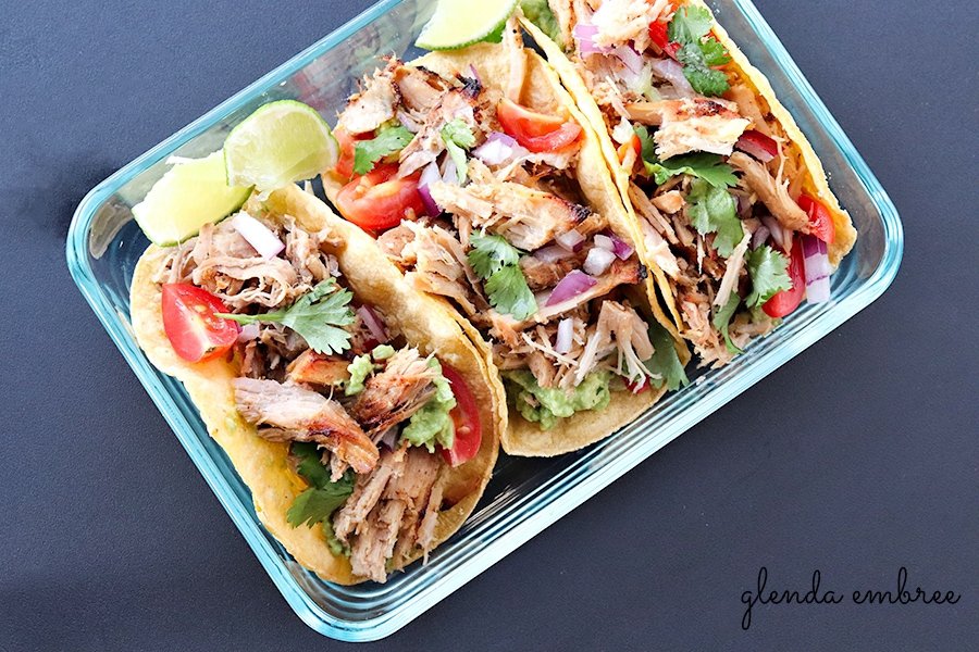 crock-pot pork carnitas  for Chicken Street Tacos