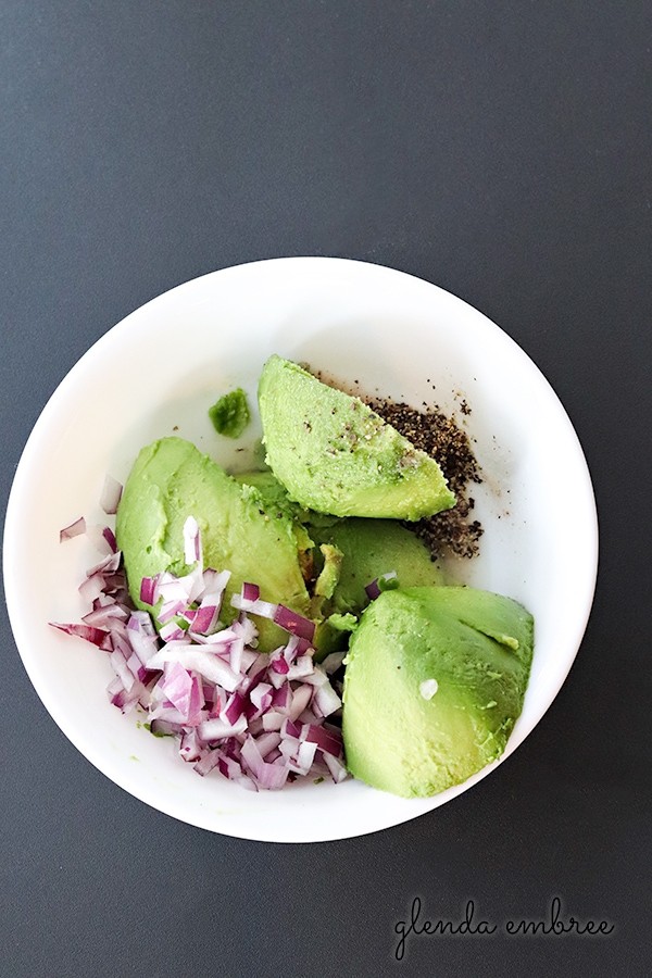 ingredients for homemade guacamole