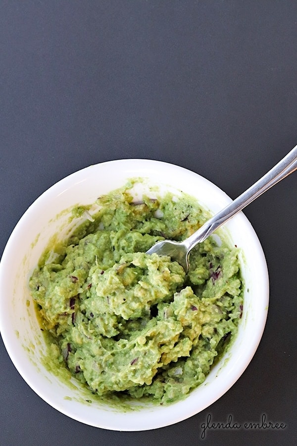 homemade guacamole