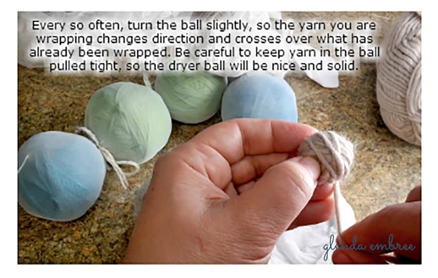 wool dryer balls tutorial