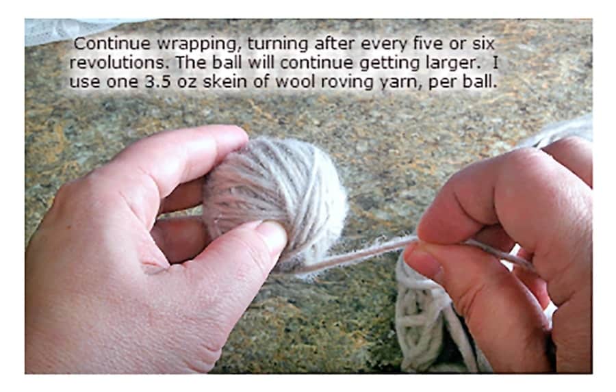 wool dryer balls tutorial