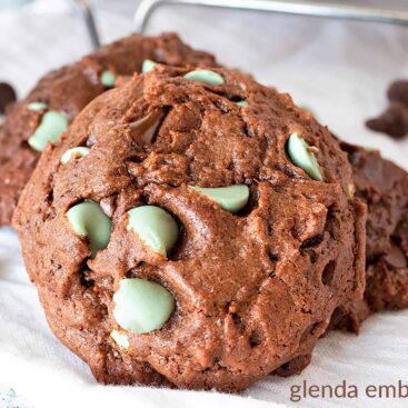 Chocolate Mint Chip Cookies