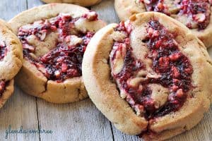 cranberry pecan filled cookies