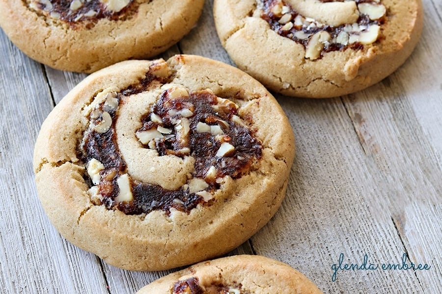 date and walnut filled cookies