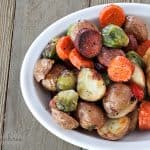 sheet pan sausage and roasted veggies