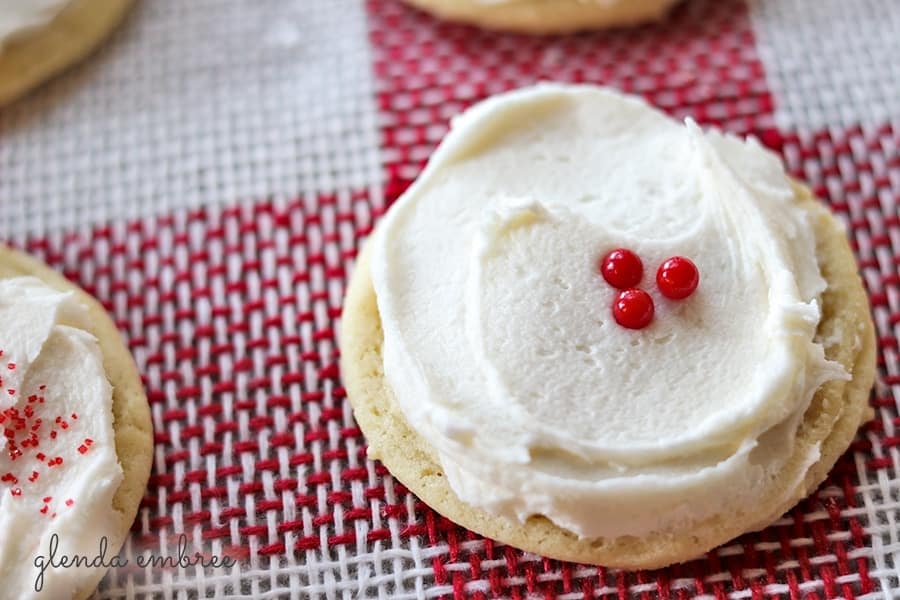 frosted drop sugar cookies