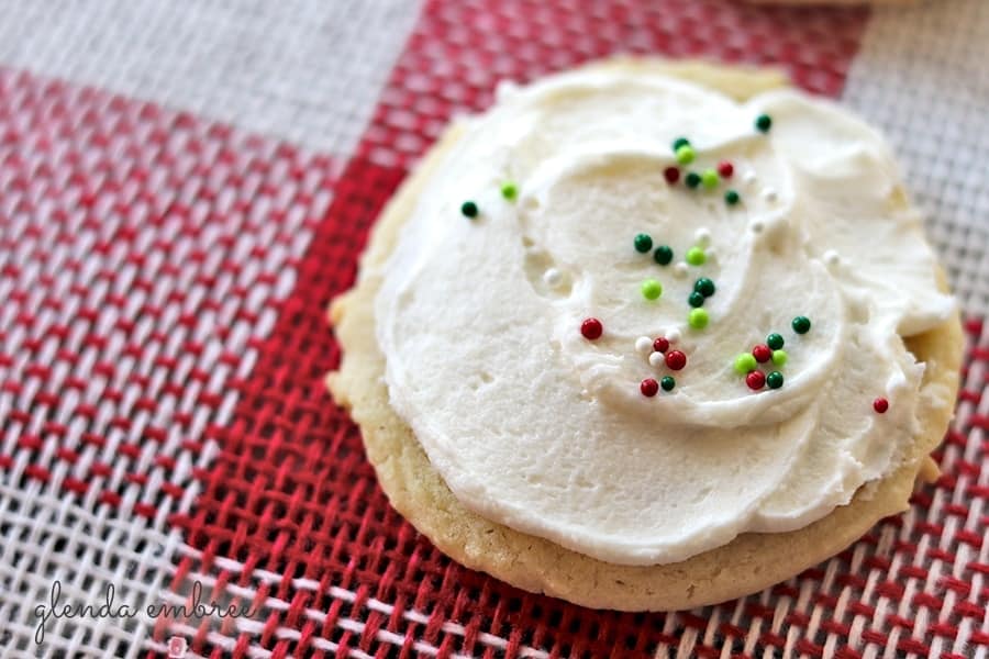 frosted drop sugar cookies