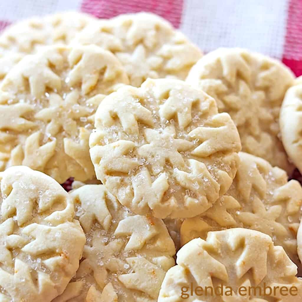 orange shortbread cookies