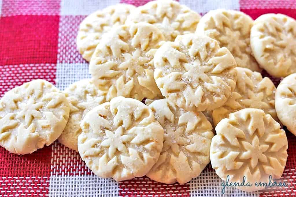 orange shortbread cookies