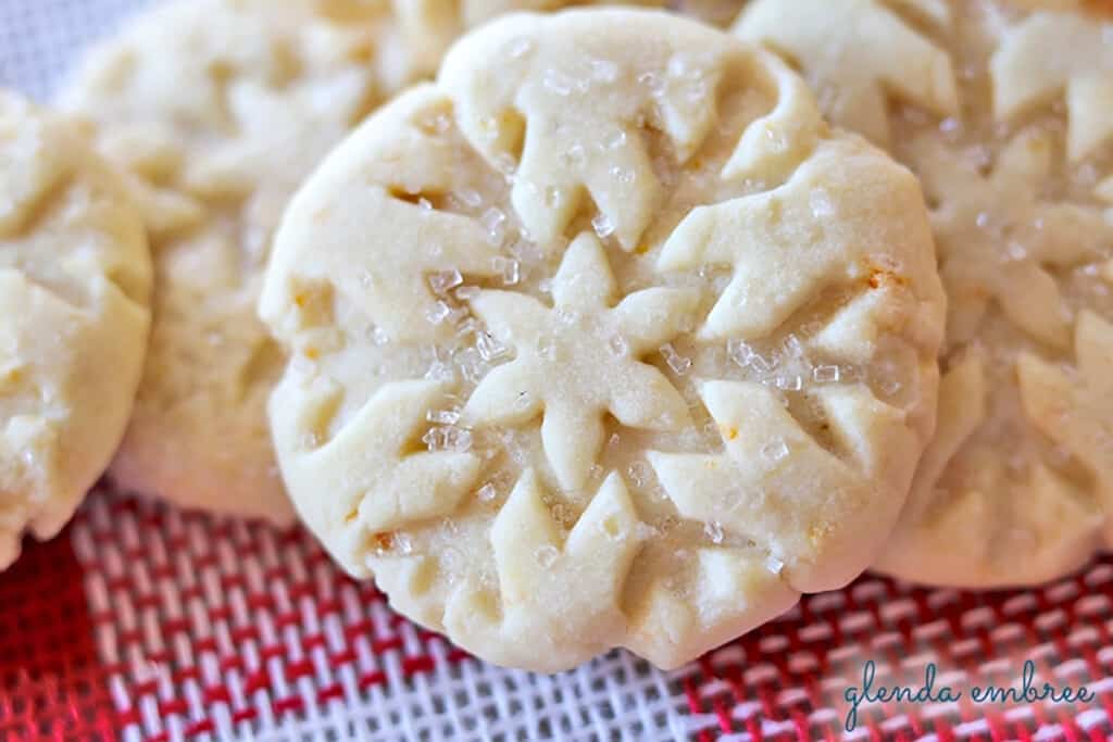 orange shortbread cookies