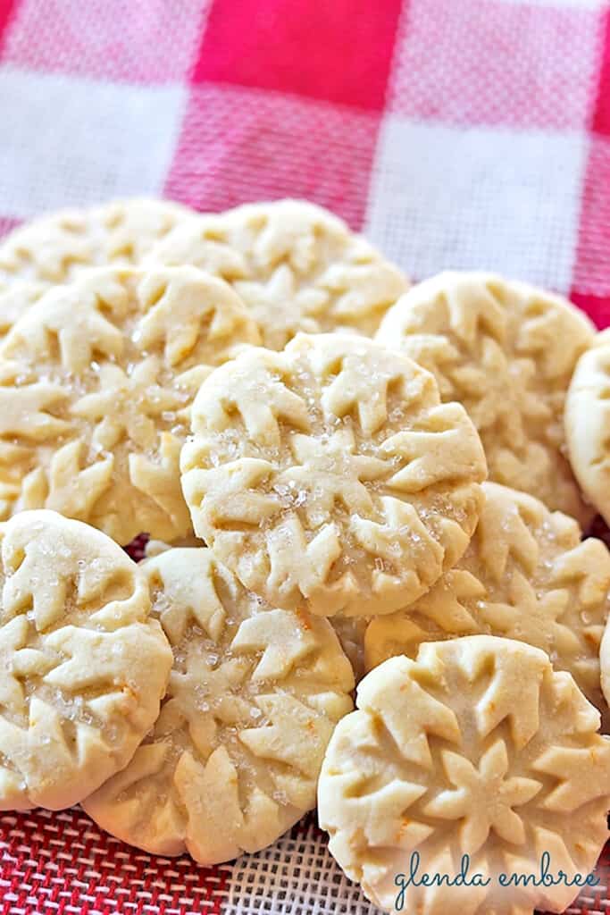 orange shortbread cookies