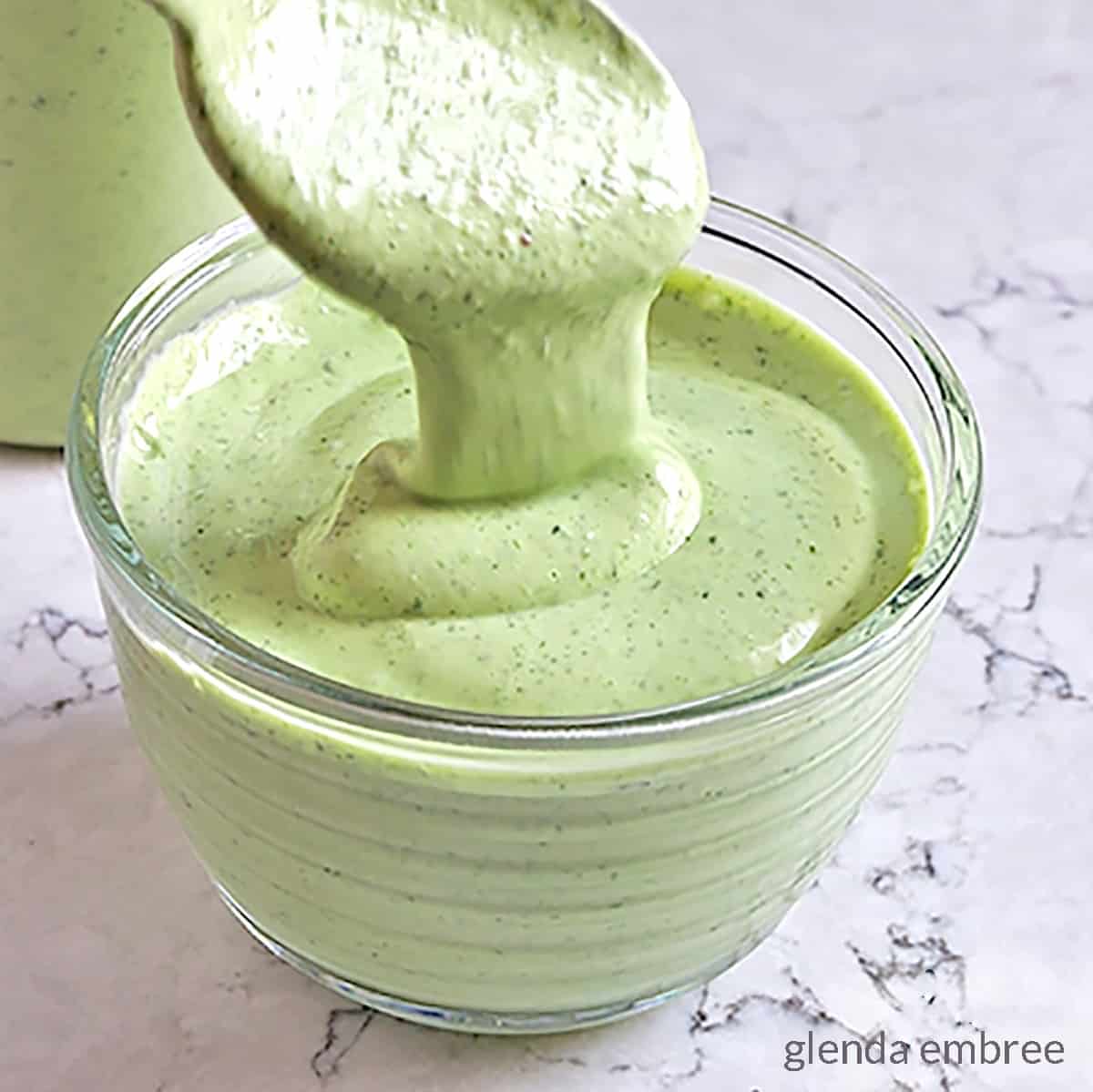 homemade avocado ranch dressing