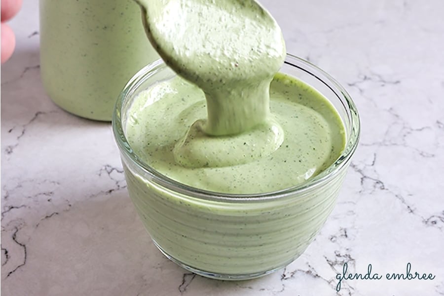 homemade avocado ranch dressing