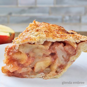 slice of homemade apple pie