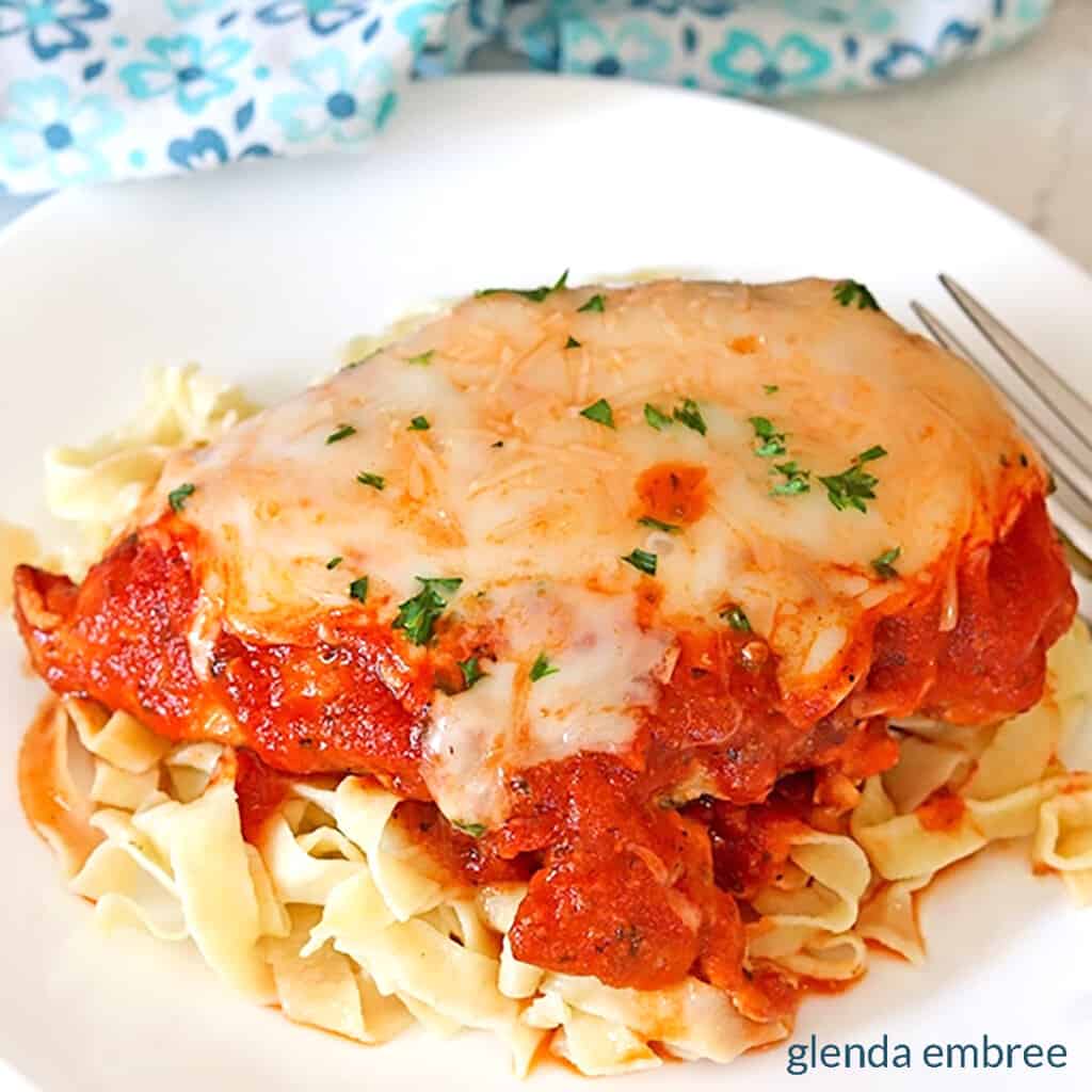 easy chicken parmesan with homemade pasta
