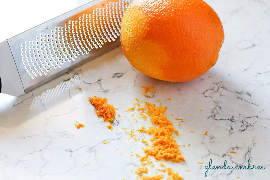 orange zest for sour cream spice cake