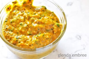 homemade yellow curry paste