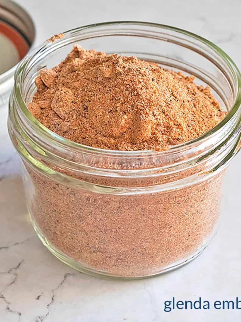 homemade all purpose seasoning in a mason jar
