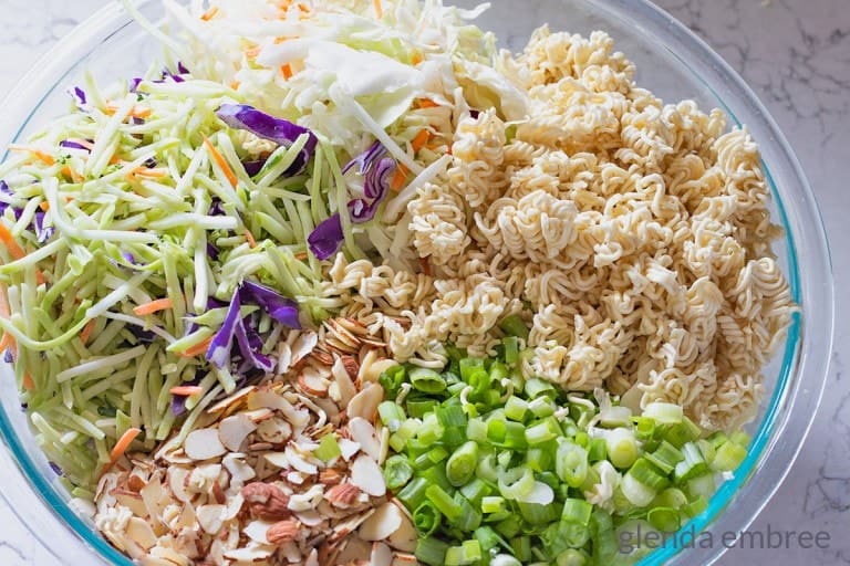 Delicious Broccoli Ramen Coleslaw - Glenda Embree