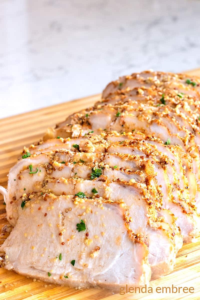 Easy Maple Mustard Slow Cooker Pork Loin Glenda Embree