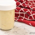 Homemade Cream of Chicken Soup in a mason jar