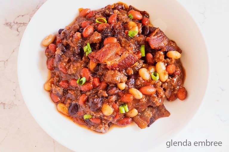 Best Baked Bean Casserole (Baked Beans with Hamburger) - Glenda Embree