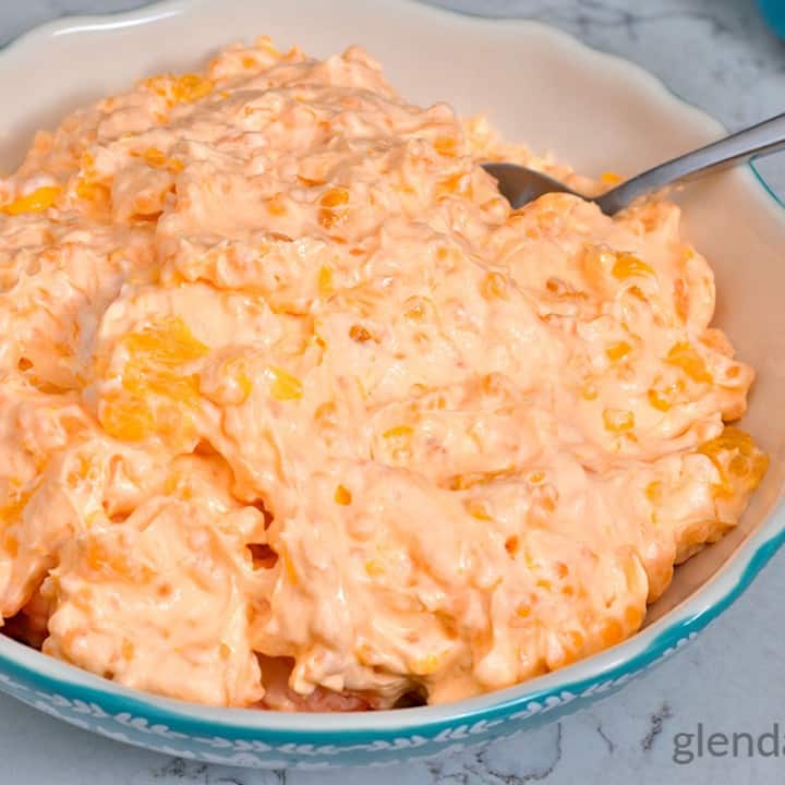 Mandarin Orange Salad | Easy 5-Ingredient Orange Jello Salad - Glenda ...