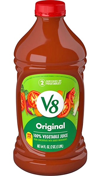 jar of V-8 vegetable juice