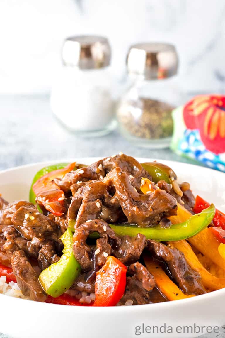Pepper Steak Recipe | Easy 30 Minute Stir Fry Meal - Glenda Embree