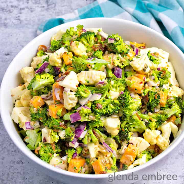 Easy Delicious Broccoli Cauliflower Salad Recipe Glenda Embree