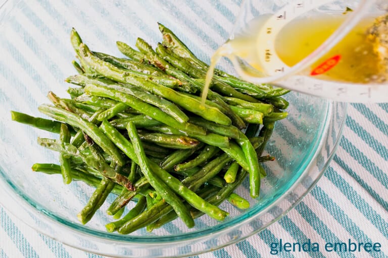 Air Fryer Green Beans with Garlic Butter Sauce Glenda Embree