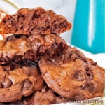 Fudgy Black Walnut Chocolate Malt Cookies