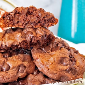 Fudgy Black Walnut Chocolate Malt Cookies