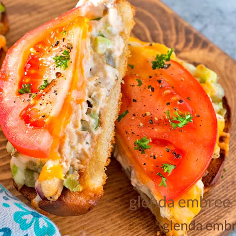 Tuna Melt Open Face Sandwich Glenda Embree