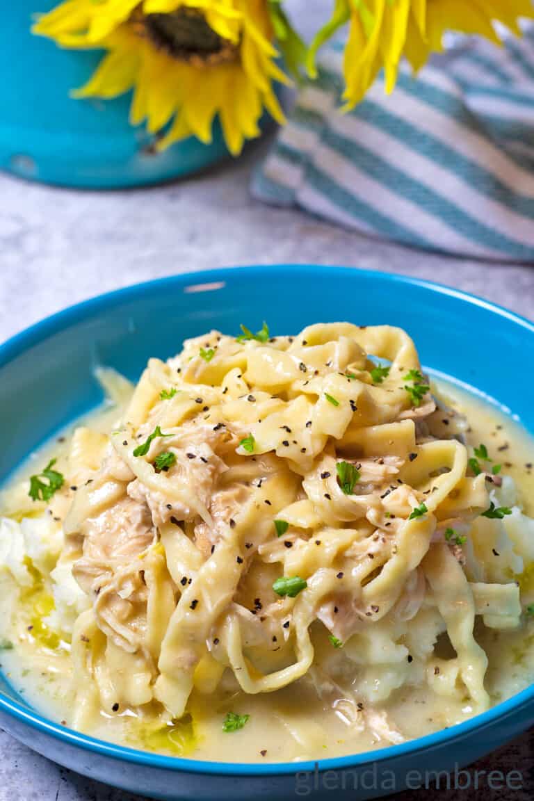 Glenda's Easy Creamy Chicken and Noodles Recipe - Glenda Embree