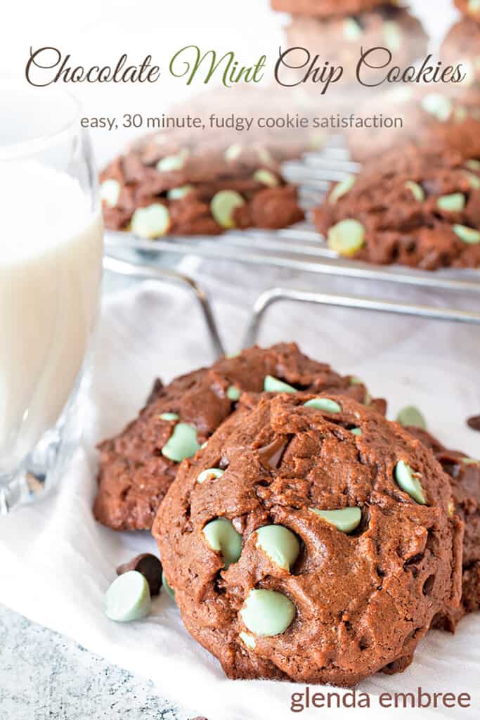 Chcolate Mint Chip cookies