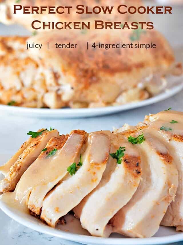 Perfect Slow Cooker Chicken Breasts (the Juicy Secret)