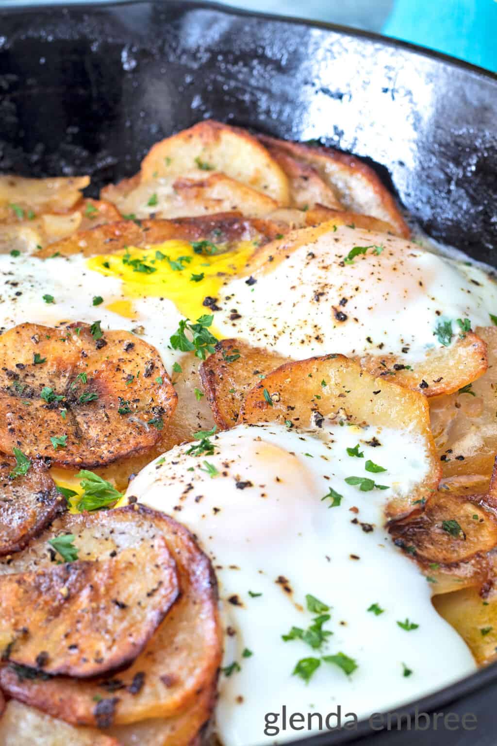 Oven Fried Potatoes and Onions Glenda Embree