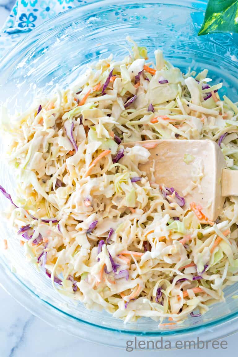 Coleslaw with Homemade Coleslaw Dressing Glenda Embree