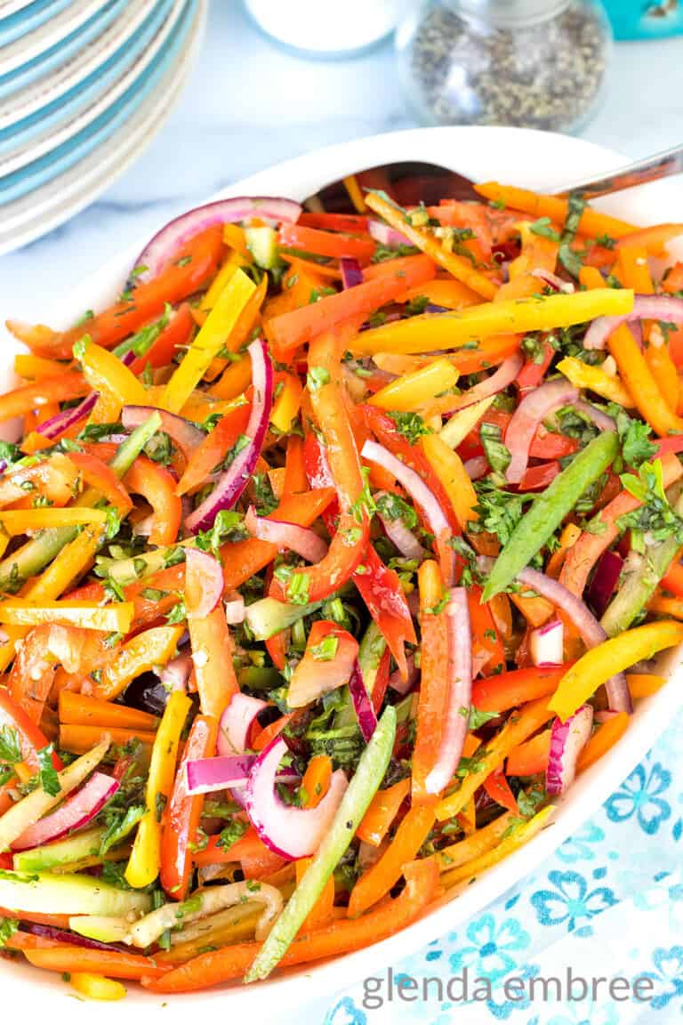 Bell Pepper Salad, Easy Delicious and Crunchy Glenda Embree
