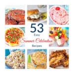 Summer Celebration Food Collage.