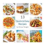 Collage of Quick and Easy Recipe images for a roundup.