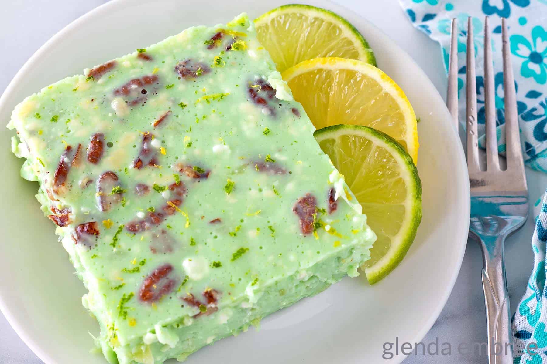Lime Jello Salad With Cottage Cheese Delish Vintage Side Dish Glenda Embree