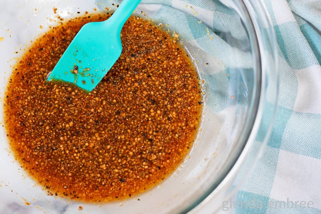 Marinade for Sheet Pan Honey Mustard Pork Chops.